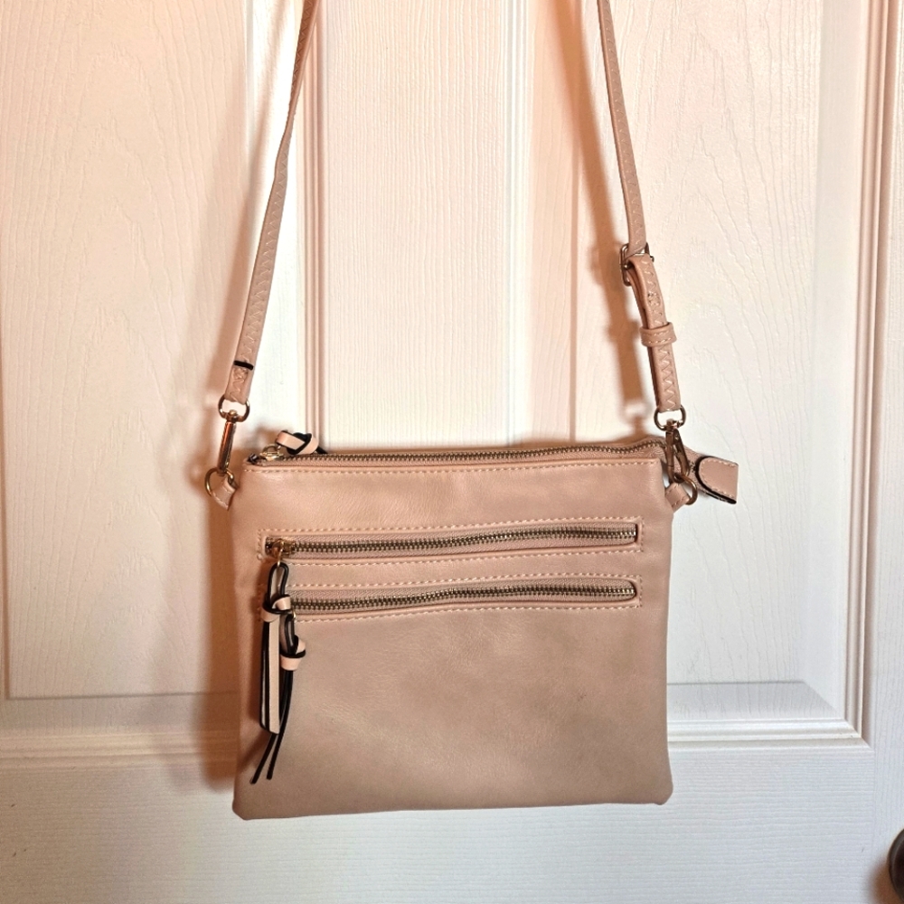 Elegant Cream Crossbody Bag
